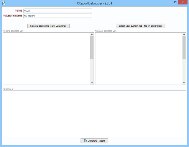 report debugger gui