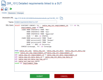 SQL Report Details